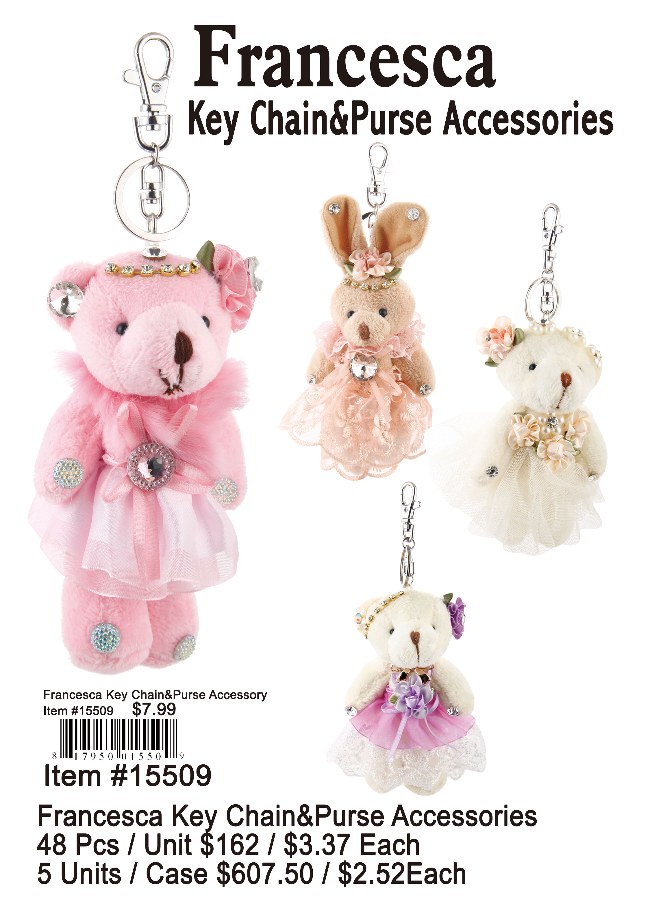 Francesca Keychain and Purse Accessories